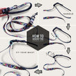 Boss & Olly Convertible Multi-Functional Dog Leash (Aztec Rainbow)
