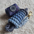 Boss & Olly Hand-Dyed Cotton Rope Dog Leash (Blue) (Made To Order)