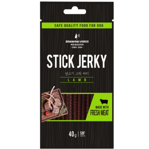 5 FOR 10 Bow Wow Lamb Stick Jerky Dog Treat 40g Kohepets