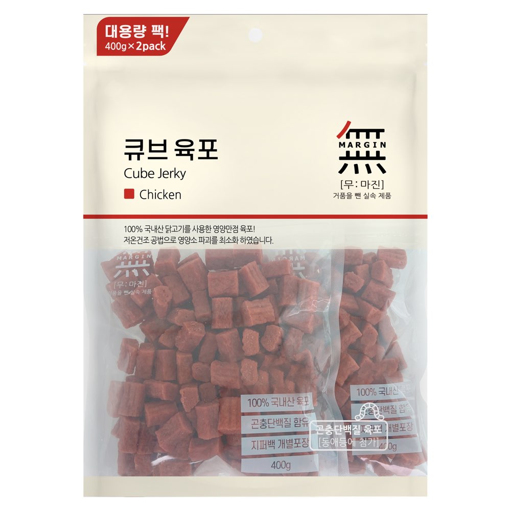 Bow Wow Mumargin Cube Jerky Chicken Dog Treats 800g - Kohepets