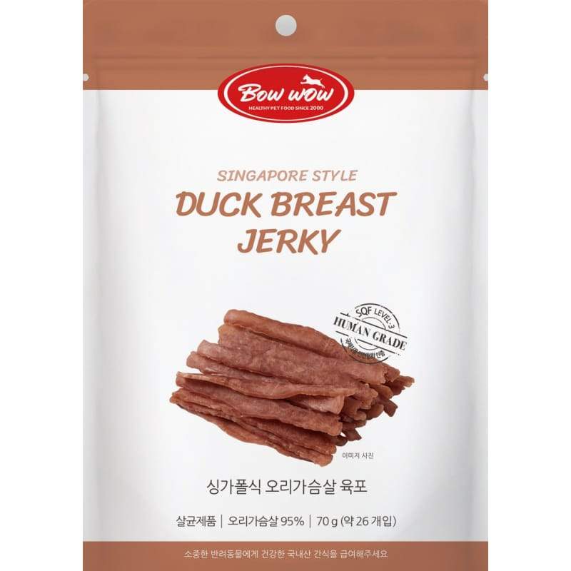 Bow Wow Singapore Style Duck Breast Jerky Dog Treats 70g - Kohepets