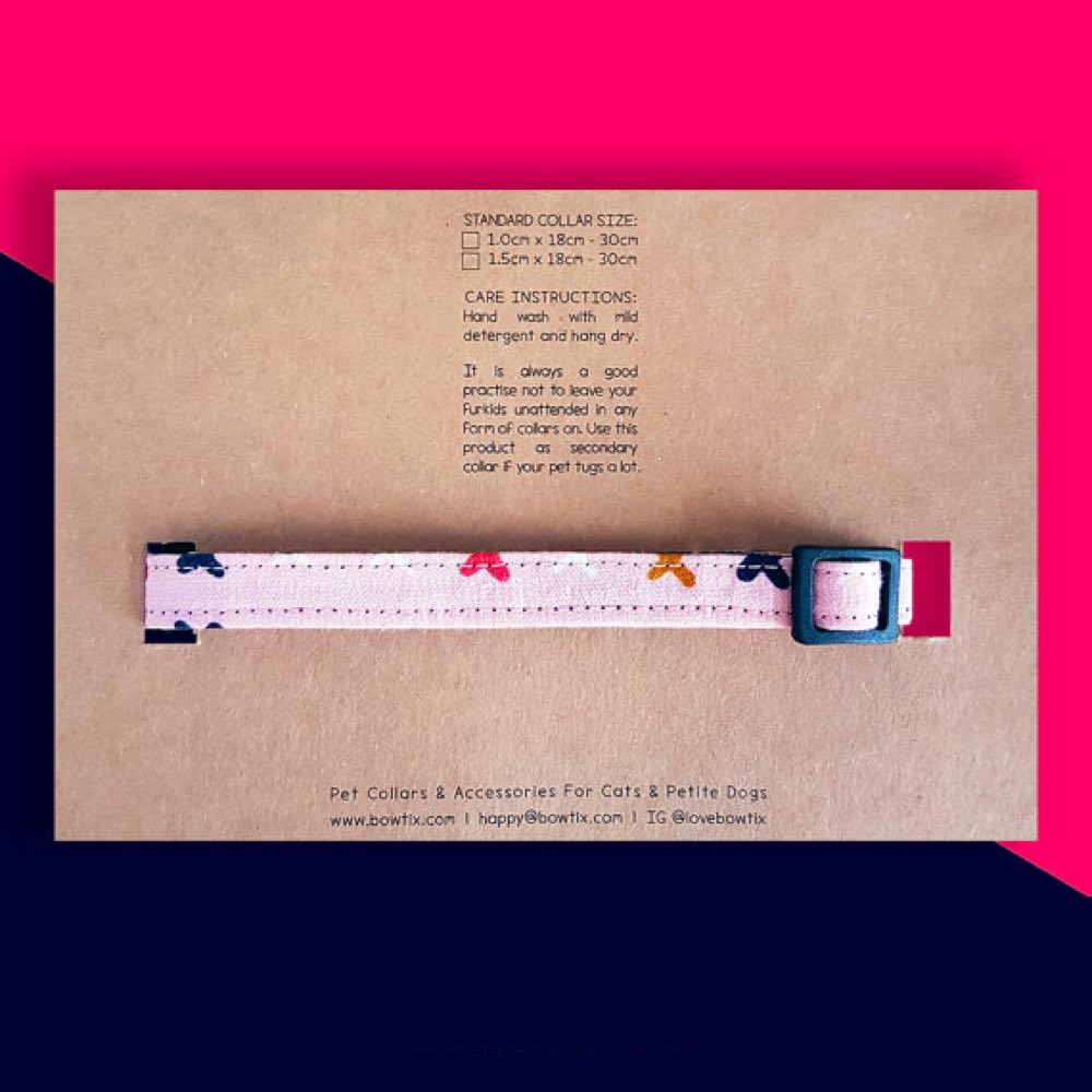 Bowtix Handmade Cat Collar With Removable Bowtie - Cross Cross - Kohepets