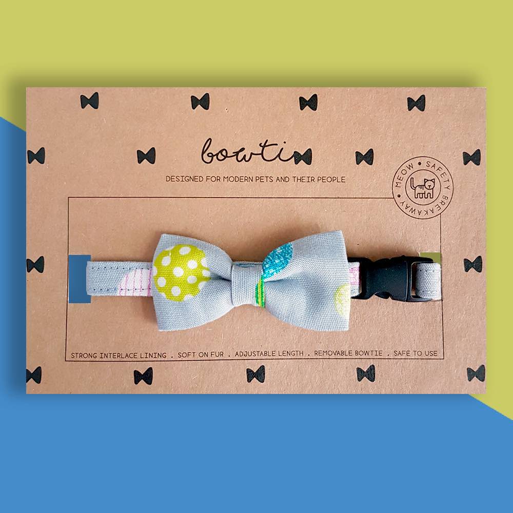 Bowtix Handmade Cat Collar With Removable Bowtie - Color Pops - Kohepets