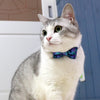 Bowtix Handmade Cat Collar With Removable Bowtie - Geometrics Amethyst - Kohepets