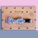 Bowtix Handmade Dog Collar With Removable Bowtie - Periwinkie