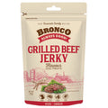 4 FOR $11.50: Bronco Jerky Grilled Beef Flavour Chicken Dog Treats 70g