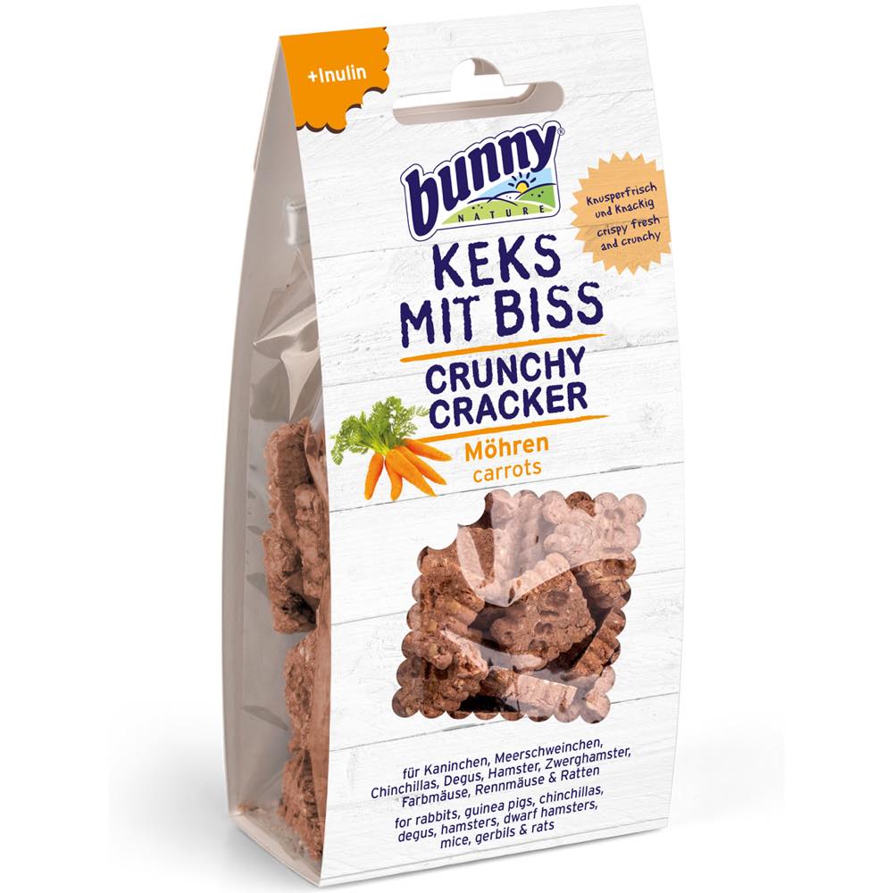 Bunny Nature Crunchy Cracker Carrot Treats 50g - Kohepets