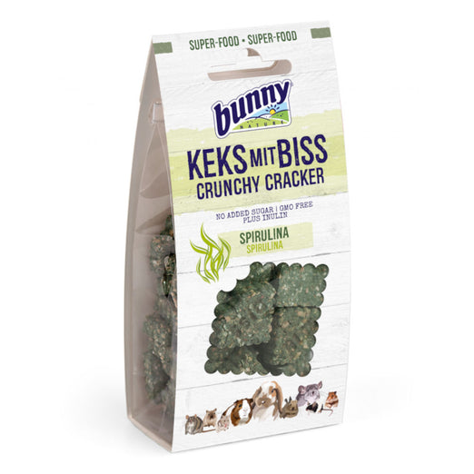 Bunny Nature Crunchy Crackers Spirulina Rabbit Treats 50g - Kohepets