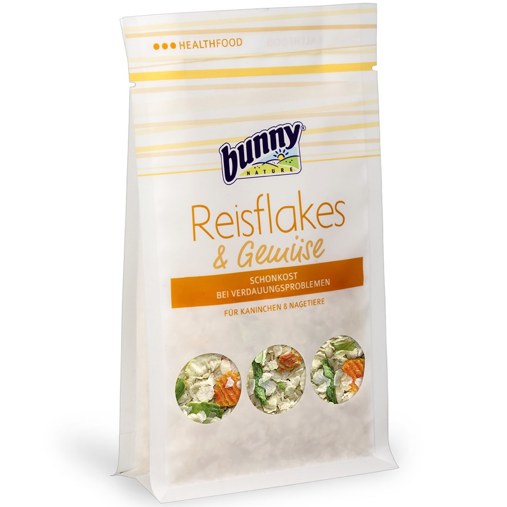 Bunny Nature Rice Flakes & Vegetables Supplementary Small Animal Food 80g - Kohepets