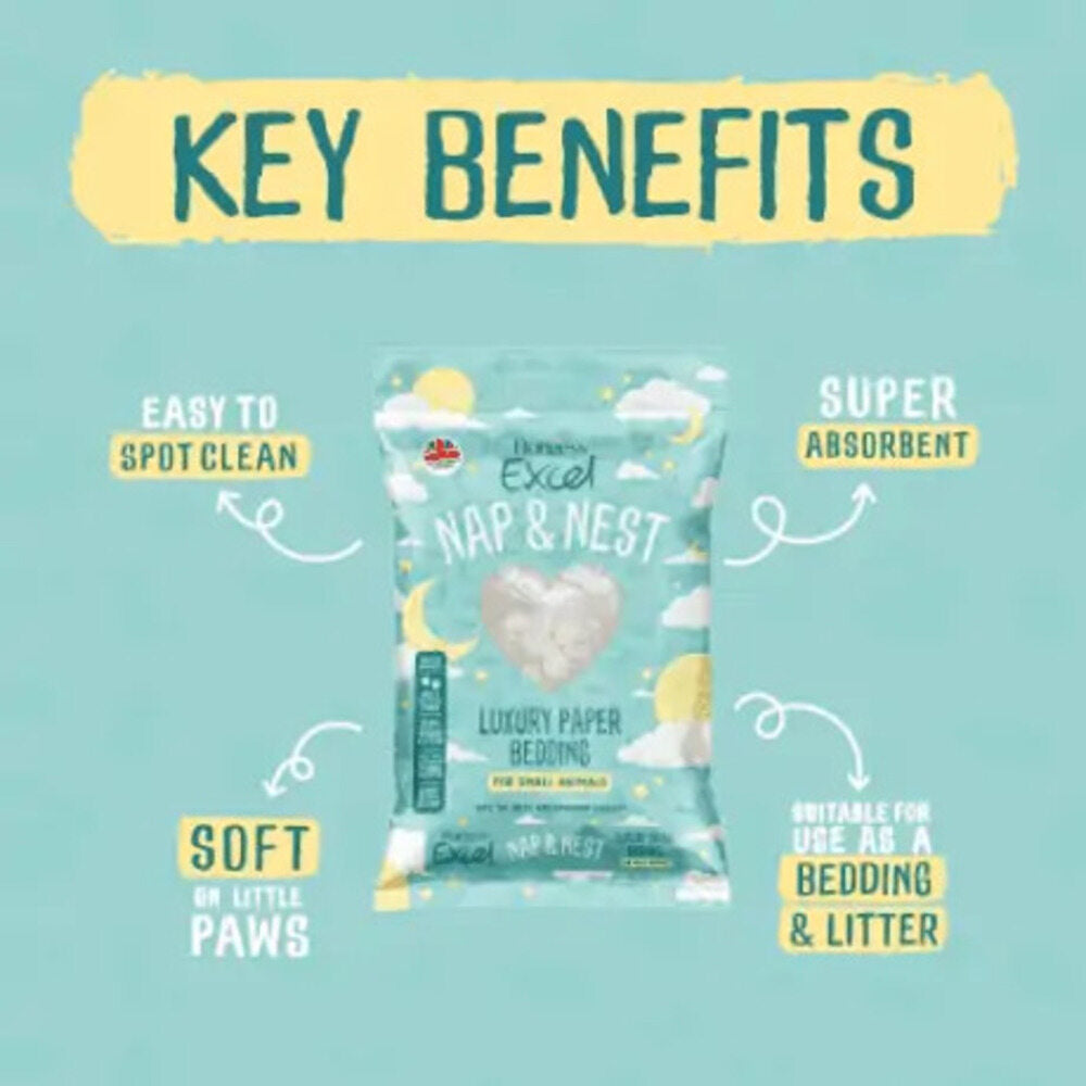 $8 OFF: Burgess Excel Nap & Nest Luxury Paper Bedding For Small Animals 750g