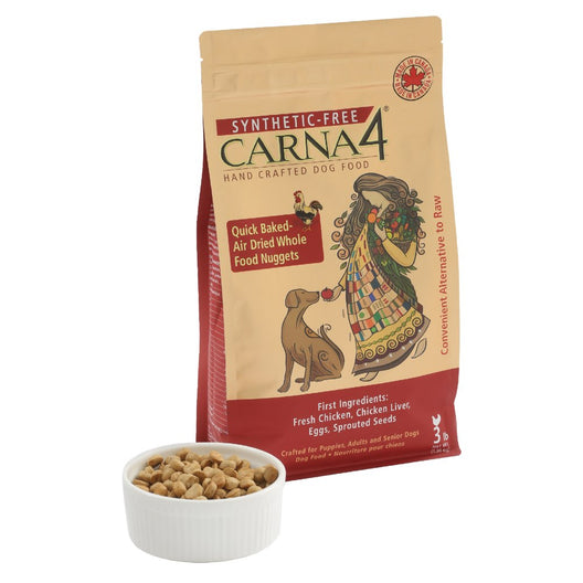 Carna4 Quick Baked Air Dried Easy Chew Venison GrainFree Dry Dog Food