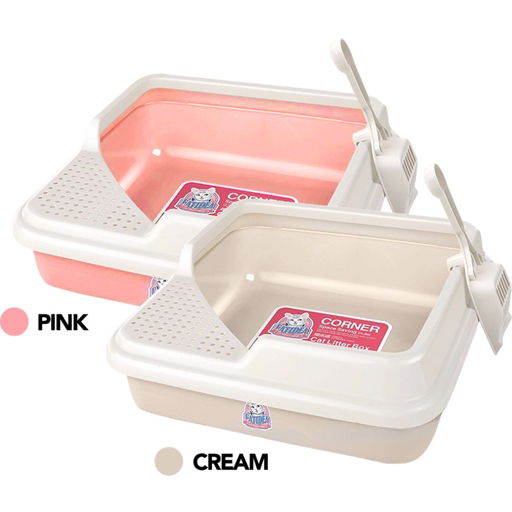 CatIdea Square Corner Cat Litter Box - Kohepets