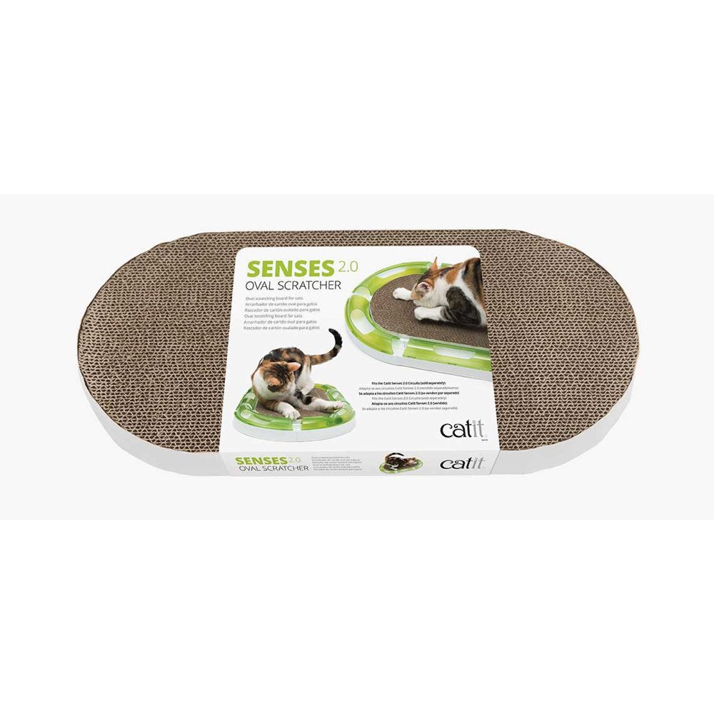 Catit 2.0 Senses Oval Scratcher For Cats - Kohepets