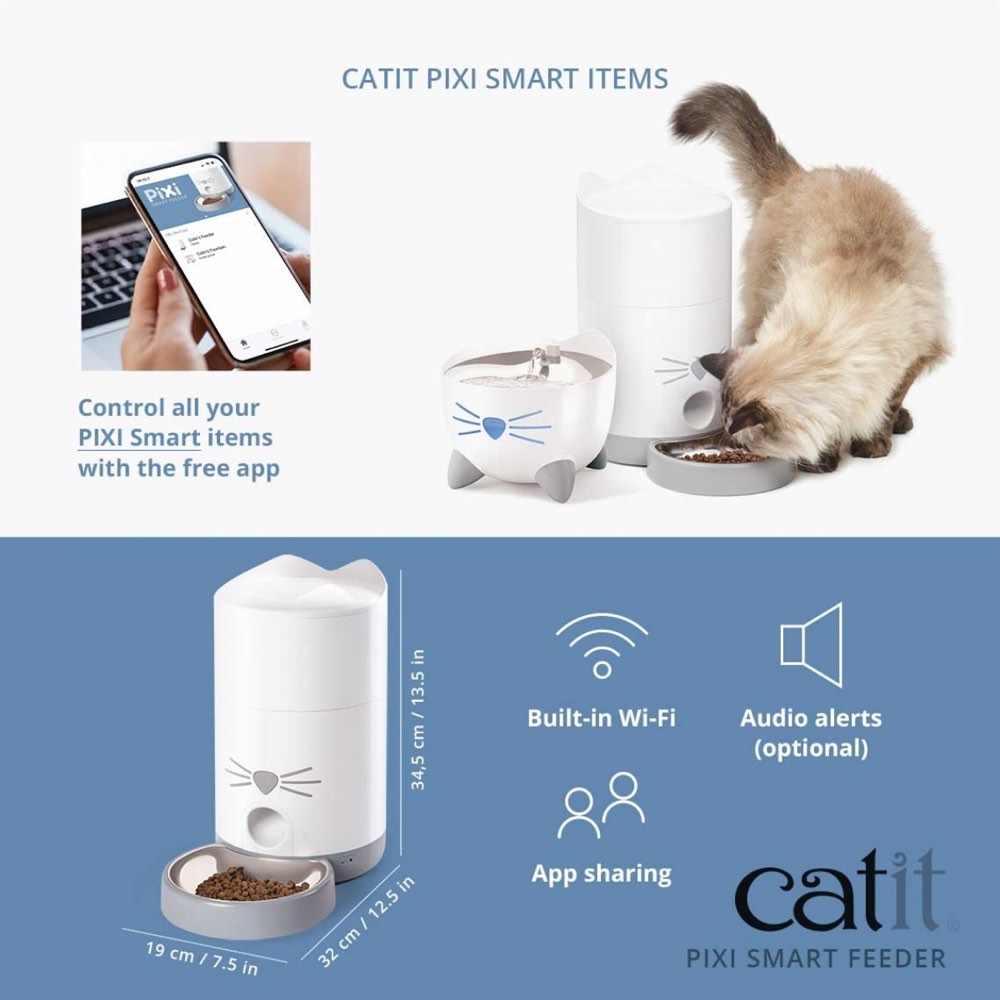 Catit Pixi Smart Cat Feeder 2.9L - Kohepets