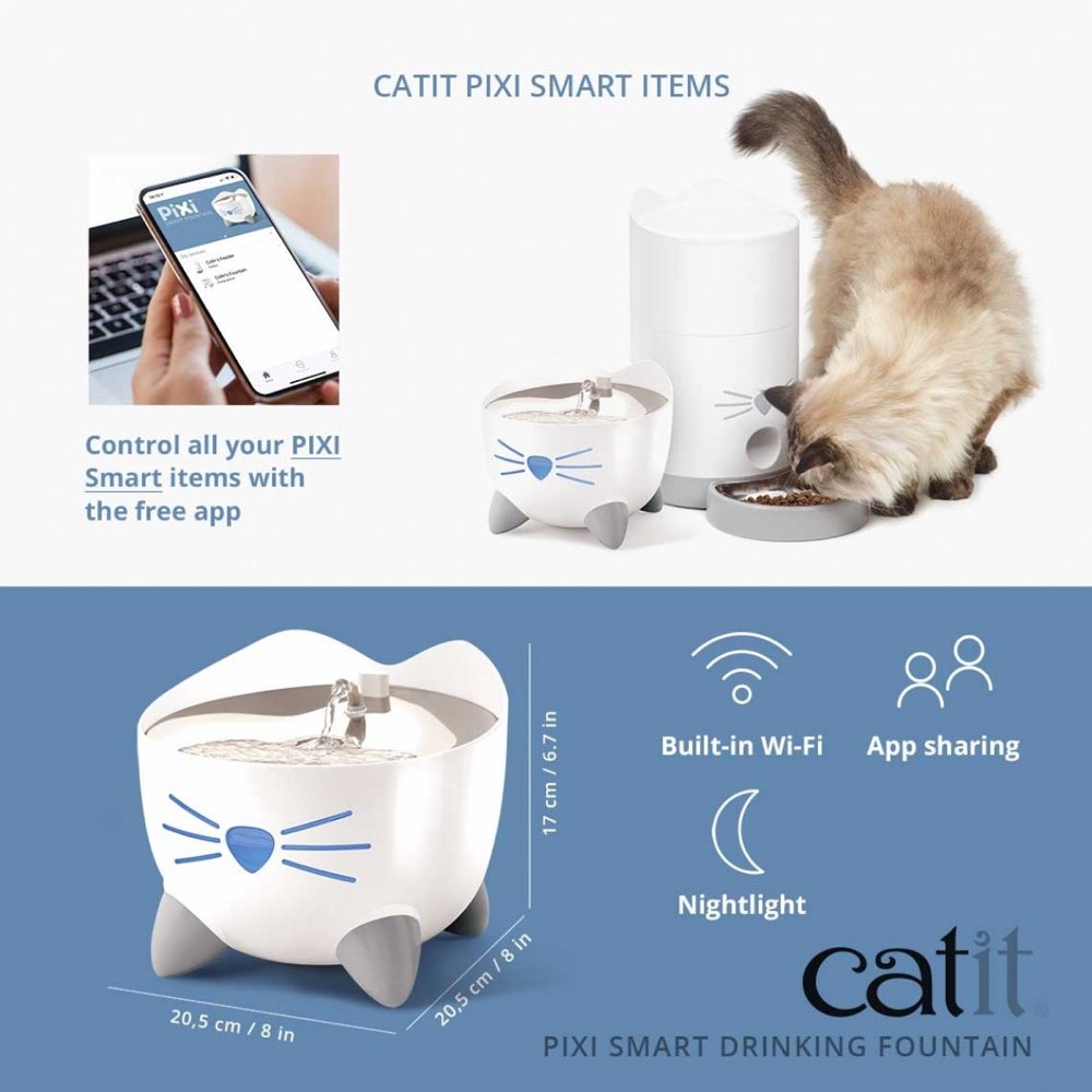 Catit Pixi Smart Cat Drinking Fountain 2L - Kohepets