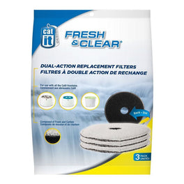 Catit Fresh & Clear Dual Action Replacement Filters - 3 pack - Kohepets