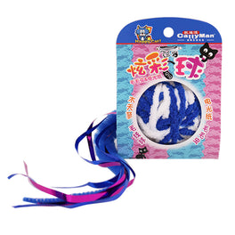 CattyMan Caddice Ball Iridescent Paper & Blue Tail Cat Toy - Kohepets