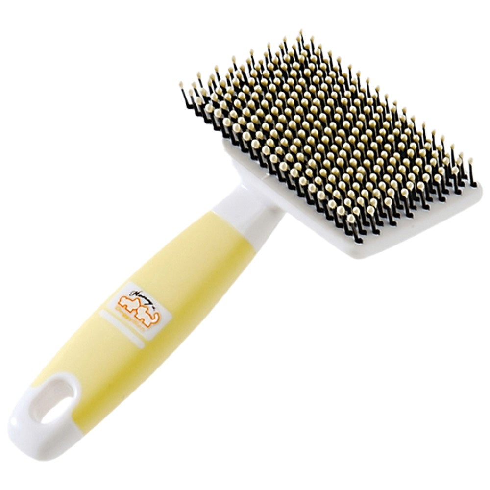 CattyMan Honey Smile Soft Round Tip Slicker Brush For Cats