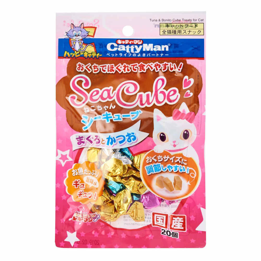Cattyman Tuna & Bonito Cube Cat Treats 20ct - Kohepets