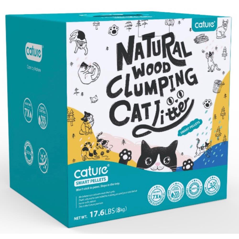 Cature Smart Pellets Natural Wood Clumping Cat Litter - Kohepets