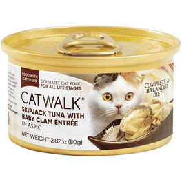 Catwalk Skipjack Tuna With Baby Clam Entree In Aspic Canned Cat Food 80g