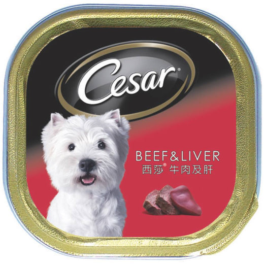 Cesar Beef & Liver Pate Tray Dog Food 100g - Kohepets