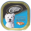 Cesar Chicken & Vegetables Tray Pate Dog Food 100g