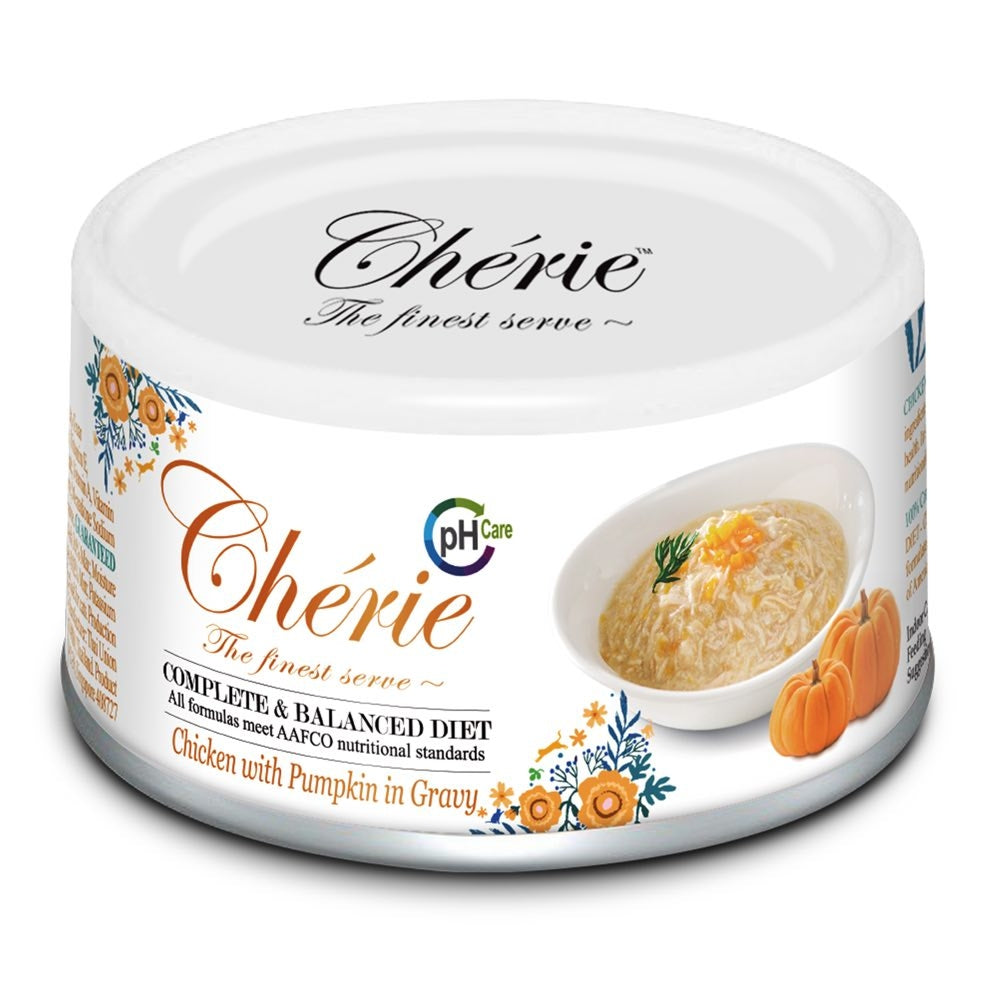 Cherie Complete & Balanced pH Care Chicken with Pumpkin in Gravy Canned Cat Food 80g - Kohepets