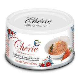'18% OFF (Exp 27 Apr)': Cherie Complete & Balanced pH Care Tuna with Carrot in Gravy Canned Cat Food 80g - Kohepets