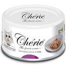 Cherie Hairball Formula Tuna Topping Salmon In Gravy Canned Cat Food 80g
