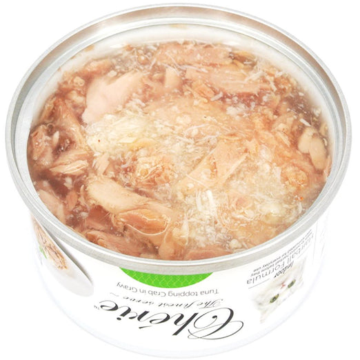 Cherie Tuna Topping Crab In Gravy Canned Cat Food 80g - Kohepets