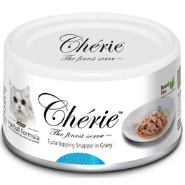 Cherie Tuna Topping Snapper In Gravy Canned Cat Food 80g - Kohepets