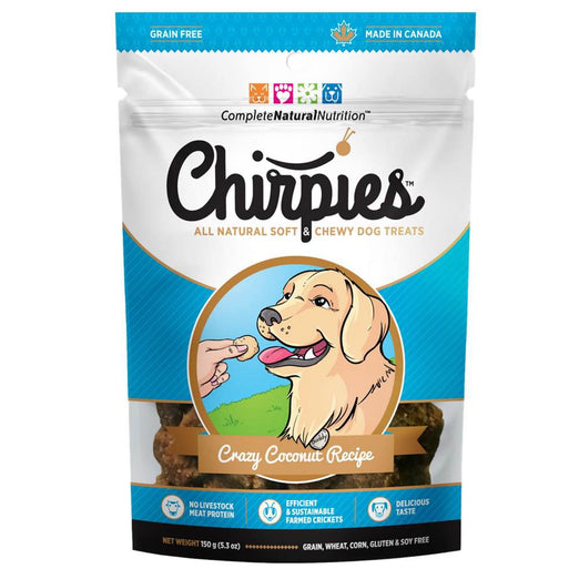 Chirpies Crazy Coconut Recipe Grain Free Dog Treats 150g - Kohepets