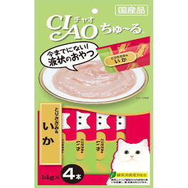 Ciao ChuRu Chicken Fillet & Squid Liquid Cat Treat 56g - Kohepets