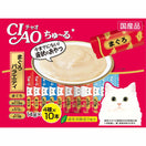 10% OFF: Ciao ChuRu Tuna Scallop Jumbo Mix Liquid Cat Treats 560g