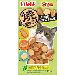 4 FOR $13: Ciao Soft Bits Mix Chicken Fillet & Tuna, Dried Bonito Scallop Flavor Cat Treats 25g - Kohepets