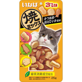 Ciao Soft Bits Mix Tuna & Chicken Fillet Dried Bonito, Scallop & Squid Flavor Cat Treats 25g - Kohepets