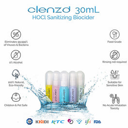Clenzd HOCL Sanitizing Biocider Spray 30ml - Kohepets