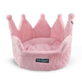 Nandog Luxe Crown Bed For Cats & Dogs (Plush Pink) - Kohepets