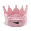 Nandog Luxe Crown Bed For Cats & Dogs (Plush Pink)