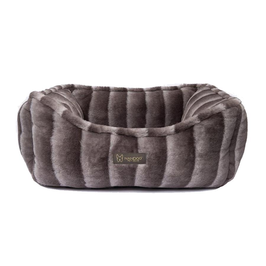 Nandog Luxe Cloud Reversible Bed For Cats & Dogs (Chinchilla) - Kohepets