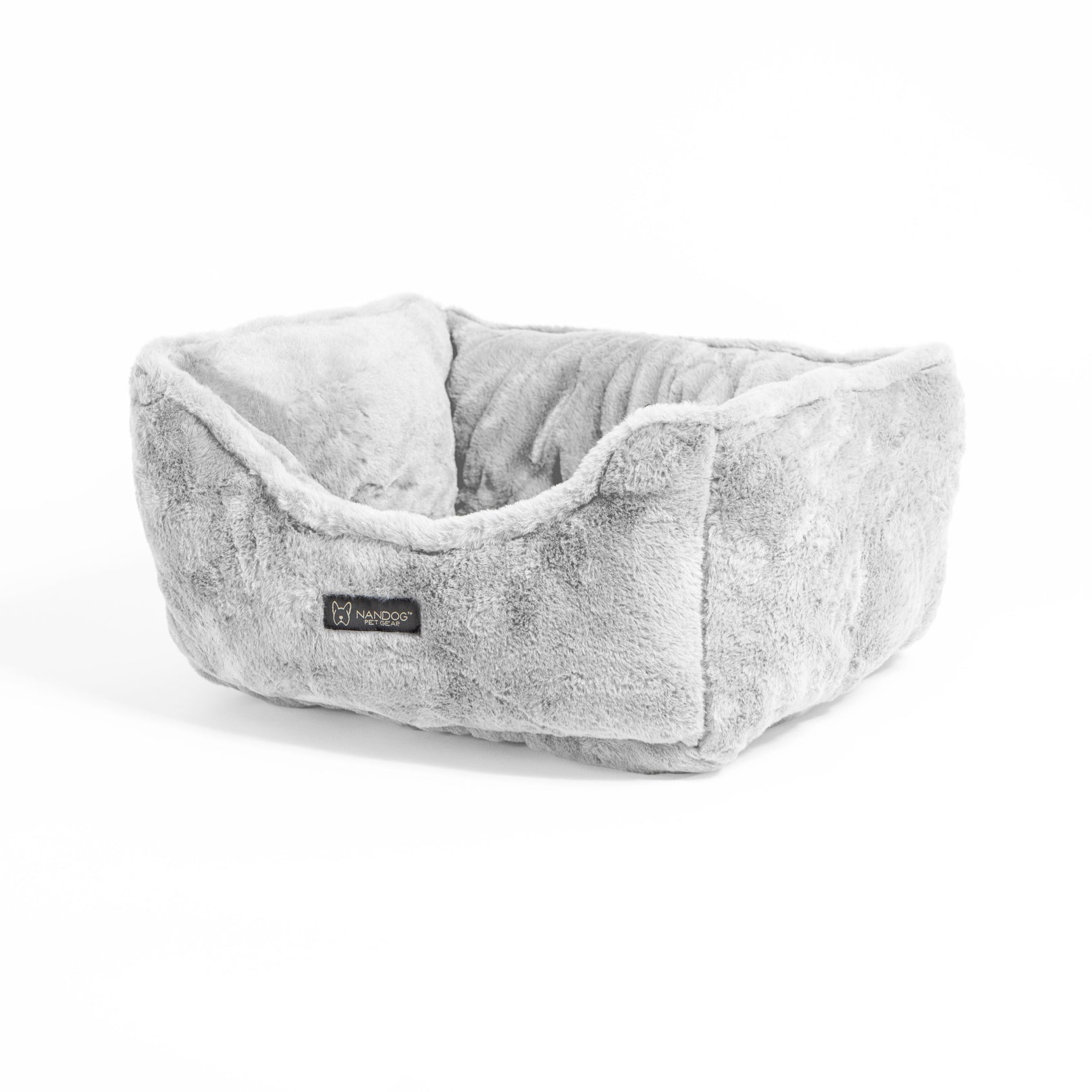 Nandog Luxe Cloud Reversible Bed For Cats & Dogs (Grey) - Kohepets