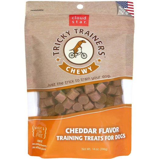 33% OFF: Cloud Star Chewy Tricky Trainers Cheddar Dog Treats 142g - Kohepets