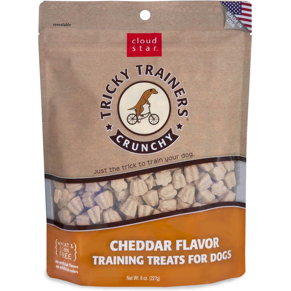33% OFF: Cloud Star Crunchy Tricky Trainers Cheddar Dog Treats 227g - Kohepets