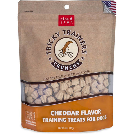 33% OFF: Cloud Star Crunchy Tricky Trainers Cheddar Dog Treats 227g - Kohepets