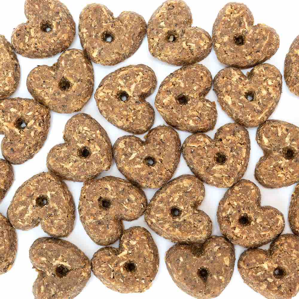 CocoTherapy Pure Hearts Organic Coconut Banana Brulee Grain-Free Dog Treats 5oz