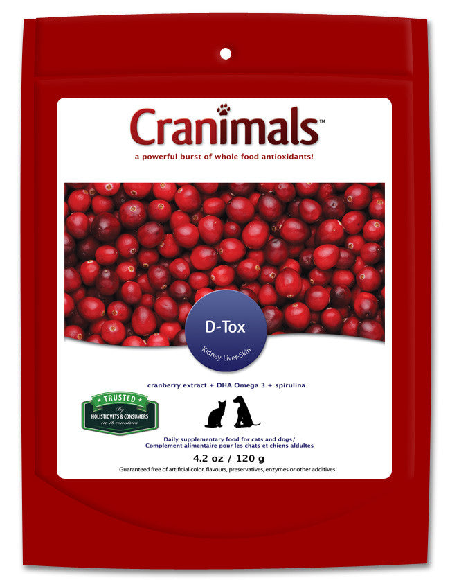 Cranimals D-Tox Detoxification Supplement For Dog & Cats 120g - Kohepets