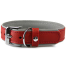 Das Lederband Firenze Leather Dog Collar (Carnelian/Stone)