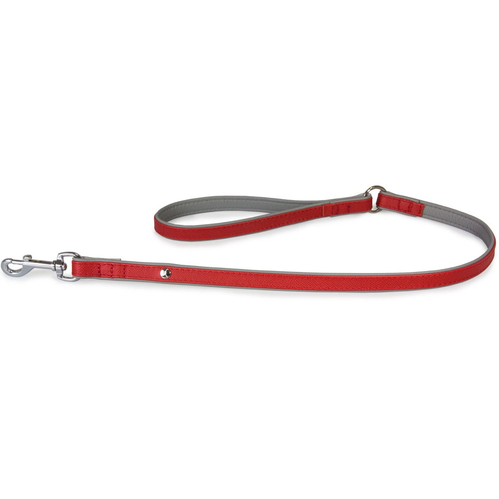Das Lederband Firenze Leather Dog Leash (Carnelian/Stone)