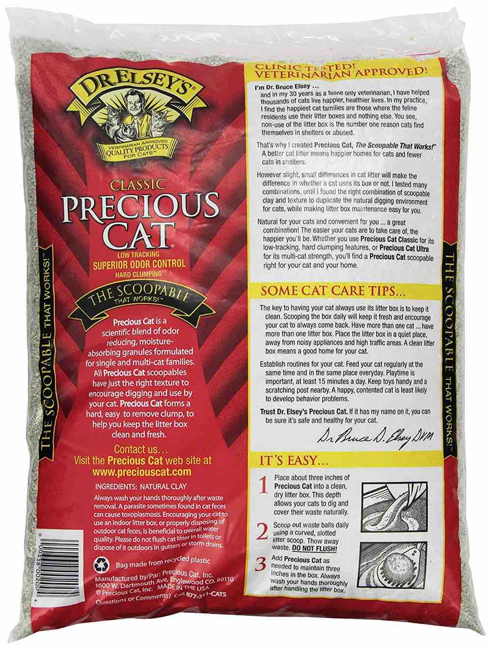 Dr Elsey's Classic Clumping Clay Cat Litter 18lb - Kohepets